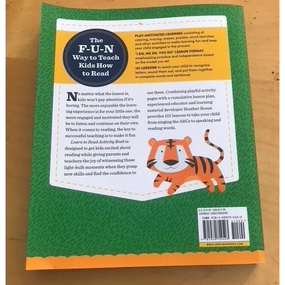 Learn to Read Activity Book: 101 Fun Lessons to Teach Your Child to Read - Picture 2 of 5